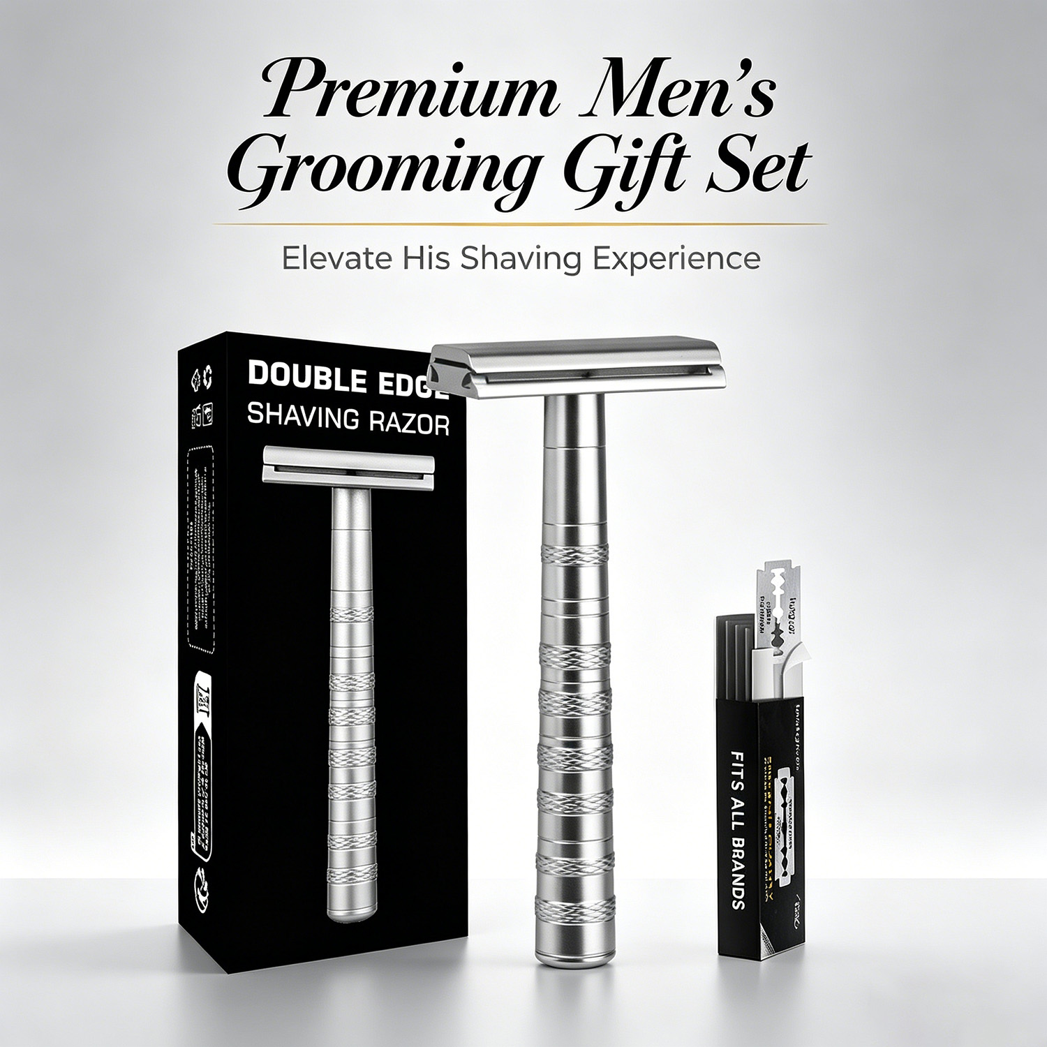 Safety Razor Handle - 더블 엣지 안전 면도기 (예비 면도날