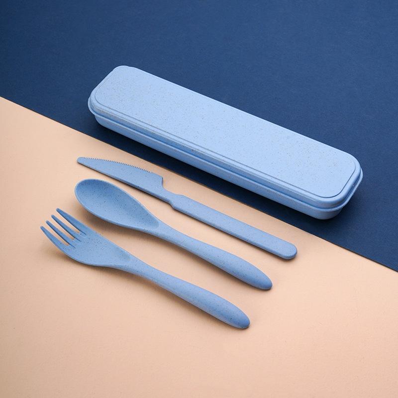 Reusable Straw - 밀짚 재질의 재사용 가능한 식기 세트,