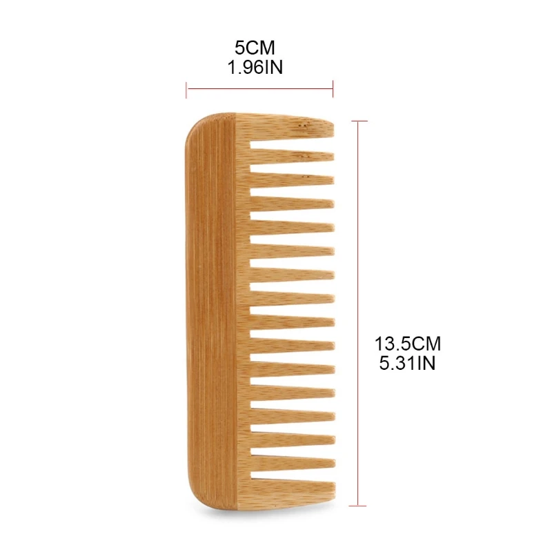 천연 대나무 넓은 이빨 빗, 제모 빗, 정전기 방지 나 - Bamboo Toothbrush 리뷰 및 가격