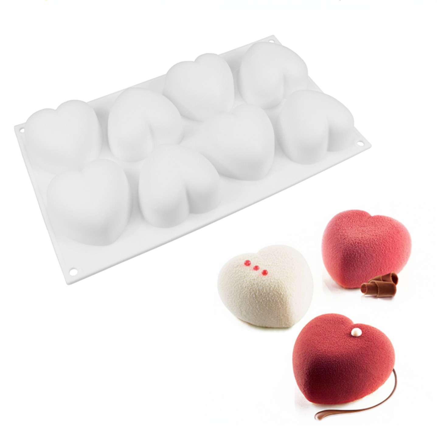 사랑 심장 실리콘 비누 금형 수제 양초 만들기 키트 D - Eco Soap 리뷰 및 가격