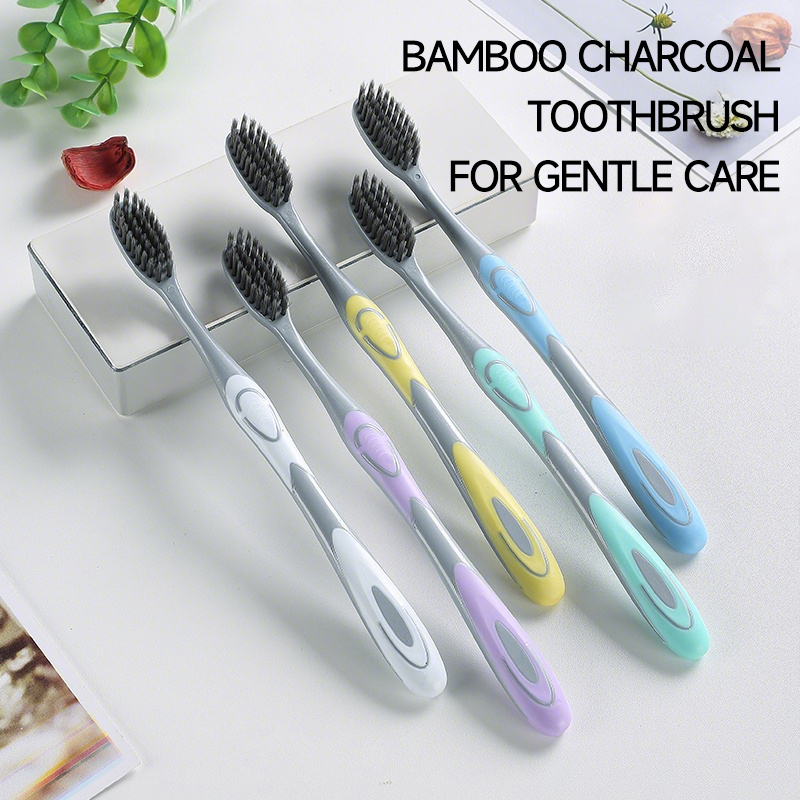 성인 가정에서 부드러운 구강 청소를 위한 대나무 숯 부 - Bamboo Toothbrush 리뷰 및 가격