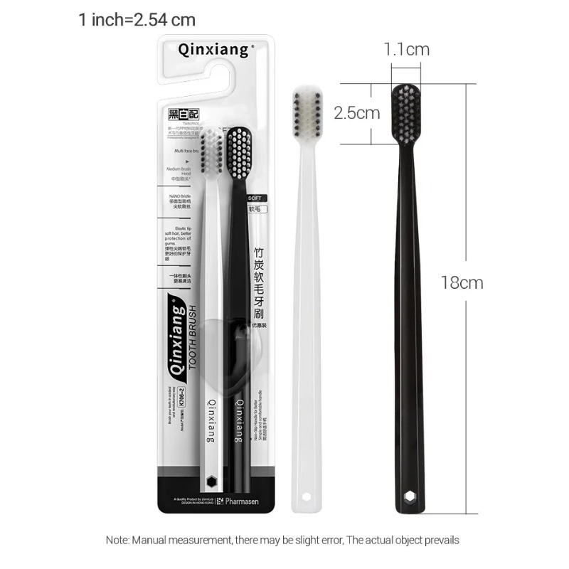 2-10PC 친환경 대나무 숯 칫솔 부드러운 강모 블랙 - Bamboo Toothbrush 리뷰 및 가격