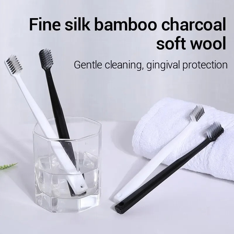 2-10PC 친환경 대나무 숯 칫솔 부드러운 강모 블랙 - Bamboo Toothbrush 리뷰 및 가격