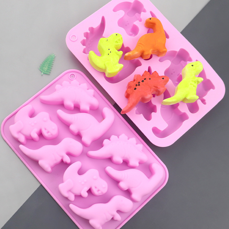 블루스 도매 8종 공룡 만화 실리콘 케이크 틀 DIY  - Eco Soap 리뷰 및 가격